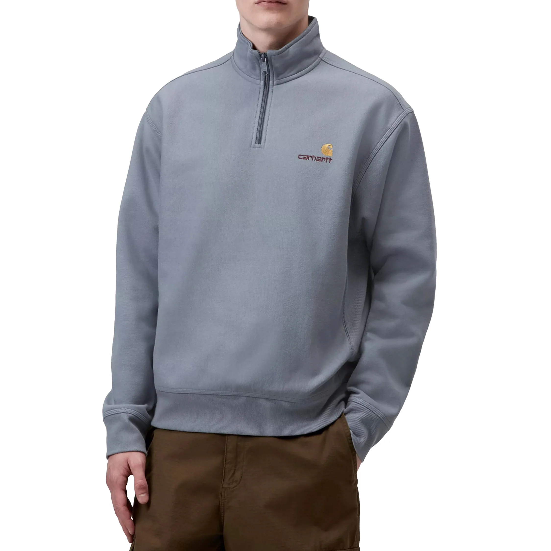 Carhartt WIP Half Zip American Script Sweat - Image 3