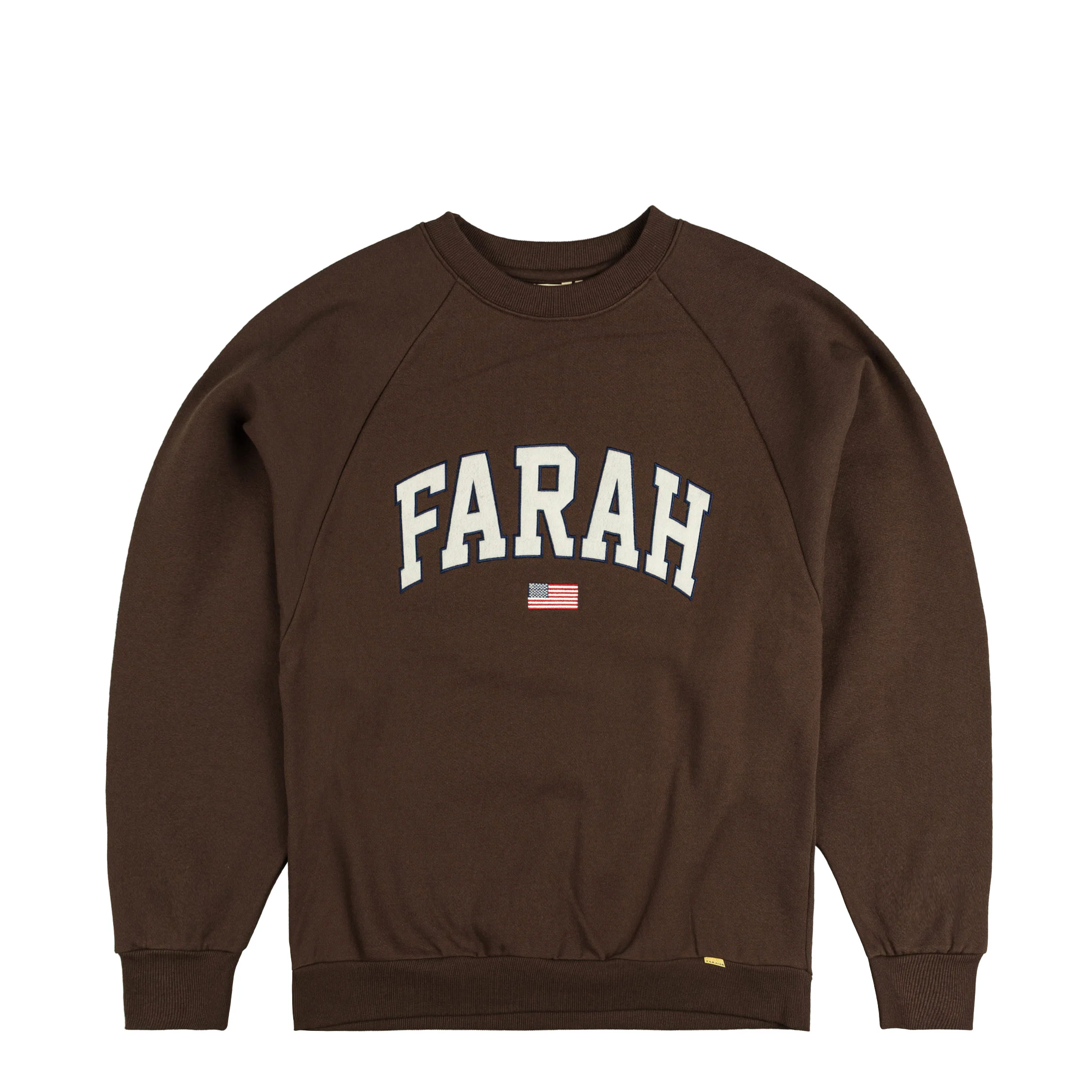 Farah Japan Embroidered Patch Logo Sweatshirt College Logo