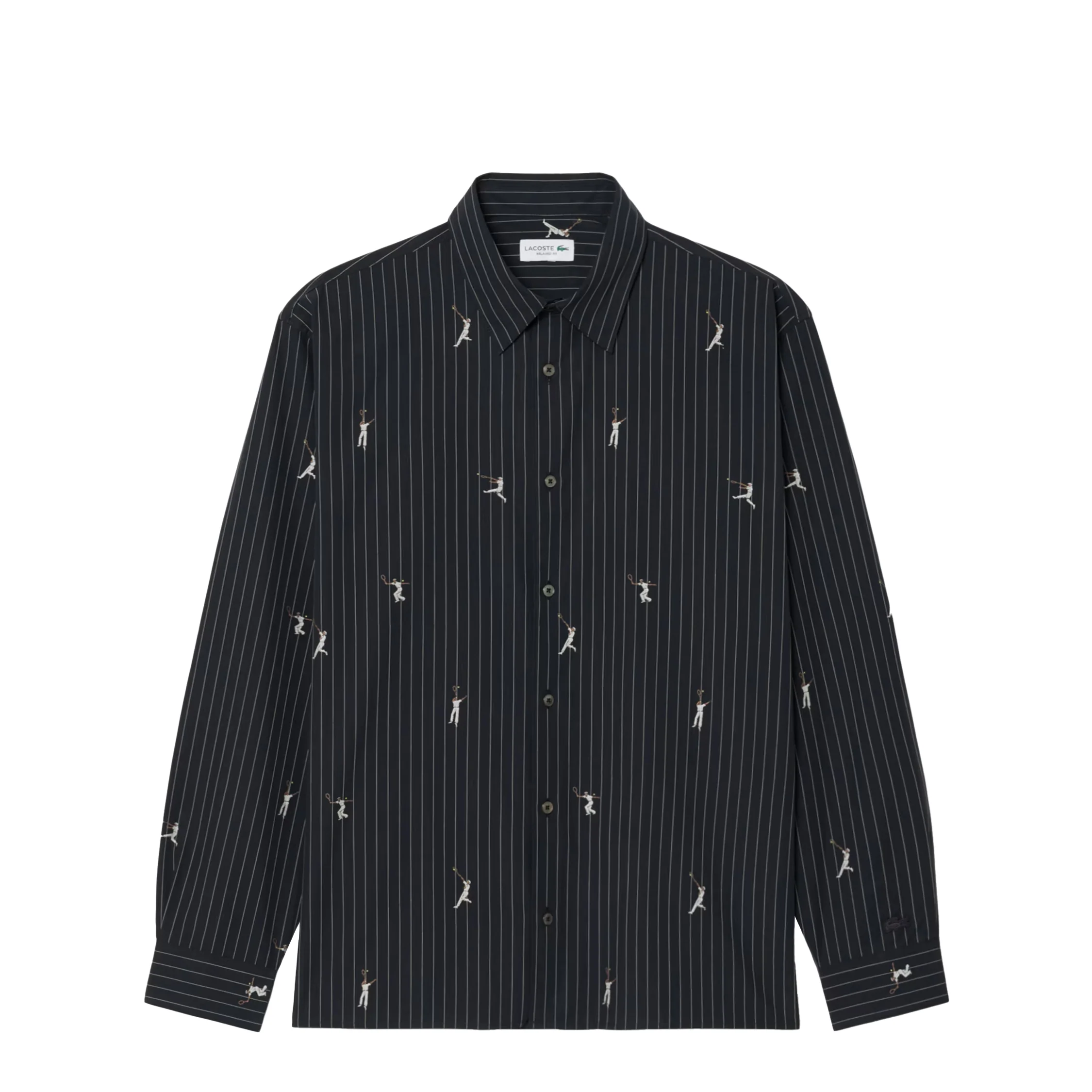 Lacoste Relaxed Fit Embroidered Cotton Shirt