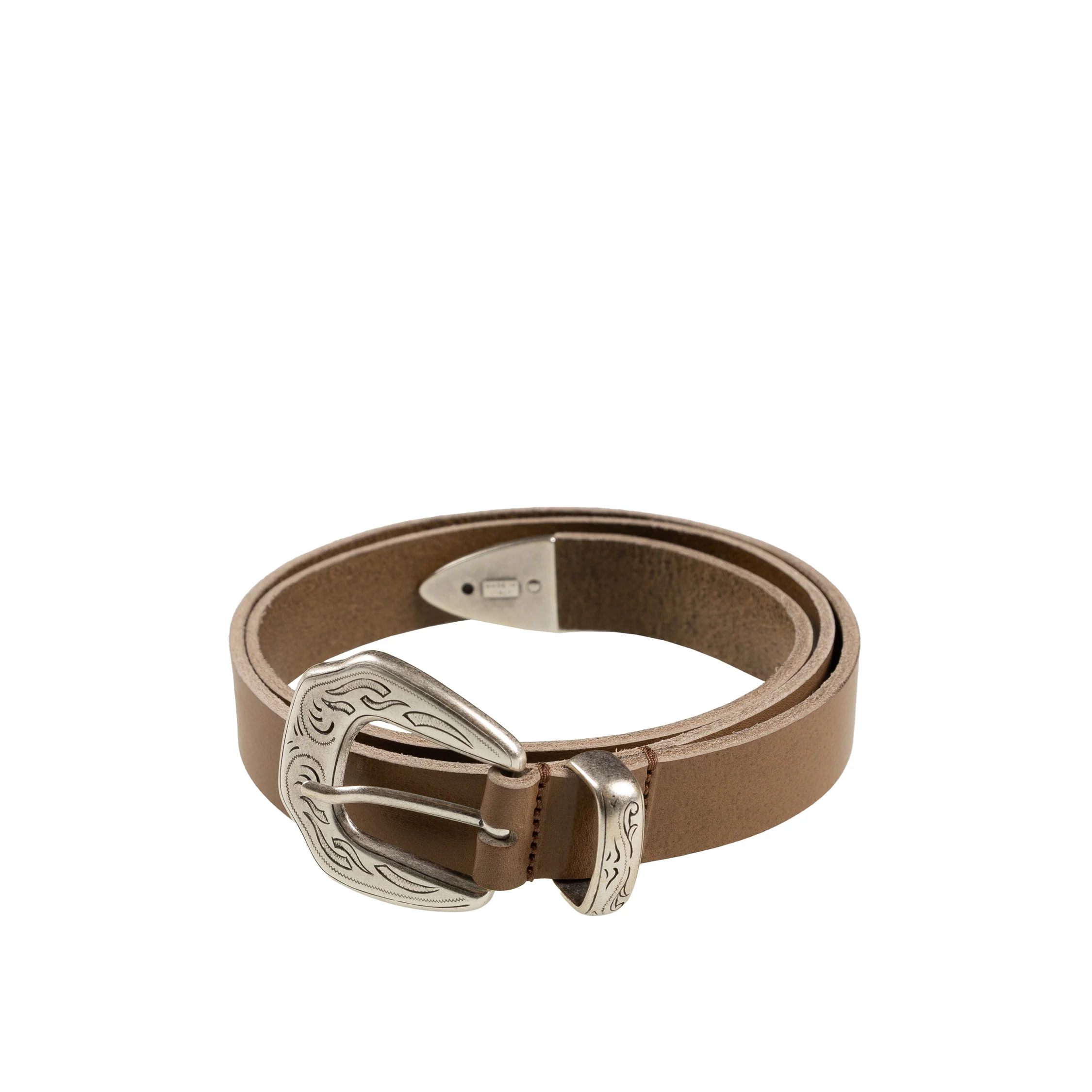 Molebo Embossed Hardware Leather Belt