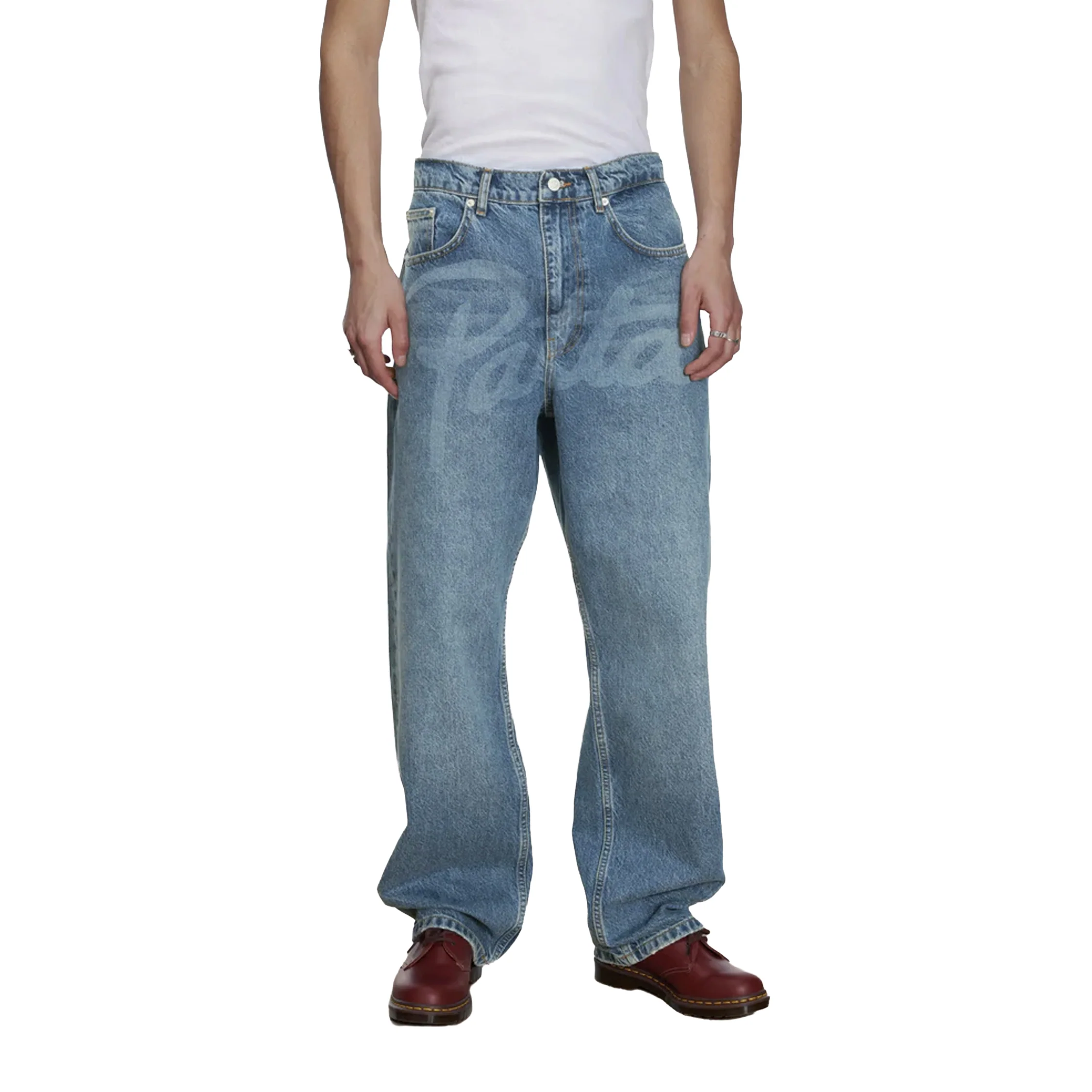 Patta Laserprint Whiskers Denim Pants - Image 5