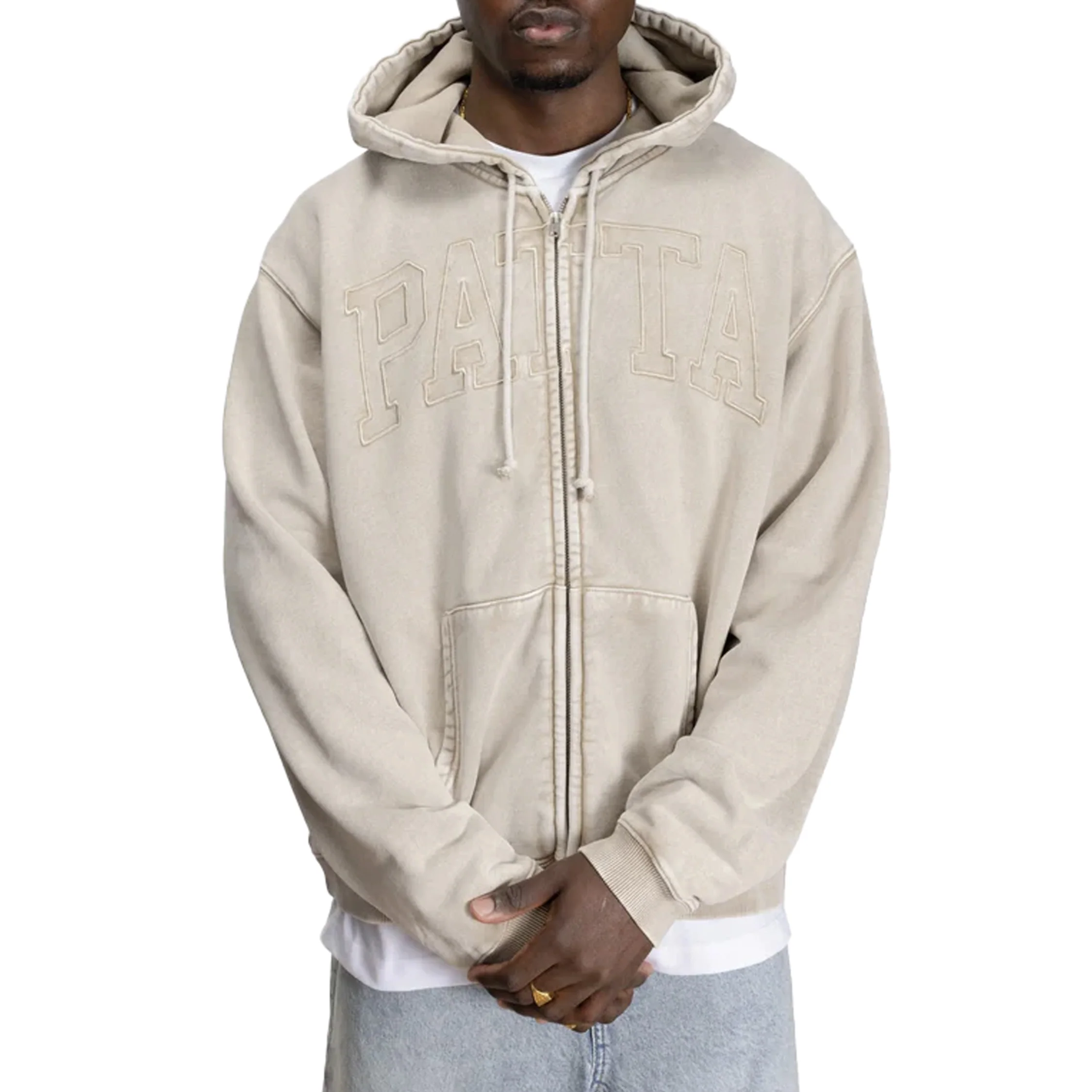 Patta Loopback Logo Zip Hooded Sweater - Image 5