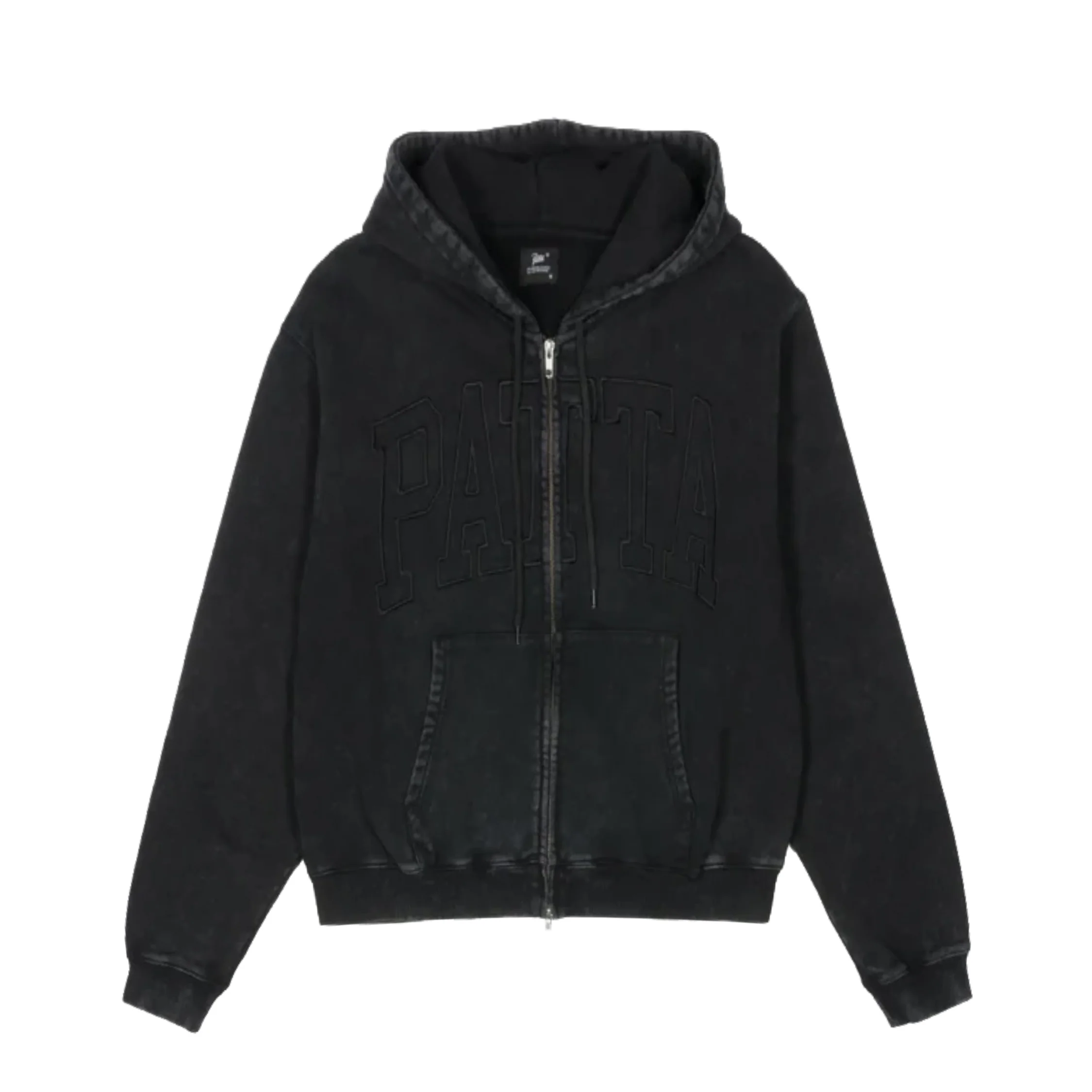 Patta Loopback Logo Zip Hooded Sweater